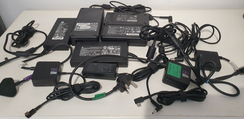 Joblot laptop adapters 9 - hp,