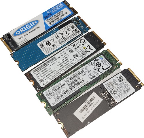 25x mixed brand 250gb - mixed, m.2